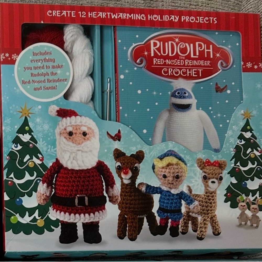 Rudolph Crochet Kit with Santa and Reindeer